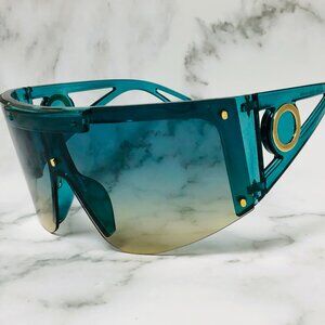 Women Sunglasses Fashion Green Lens Wrap Around‎ Luxury Elegant Lentes Gafas New